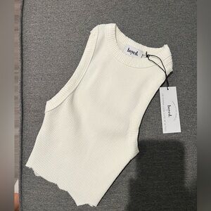 BOYED by Delaney Childs - White Crop Top Size Small - New